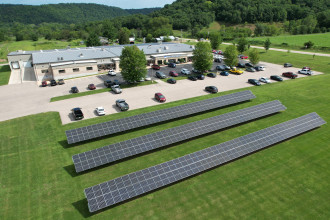 BAPI Headquarters with Solar Panels
